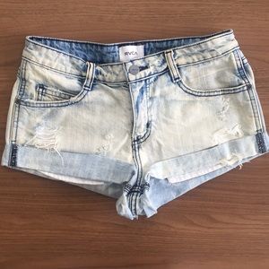 RVCA Washed Denim Shorts